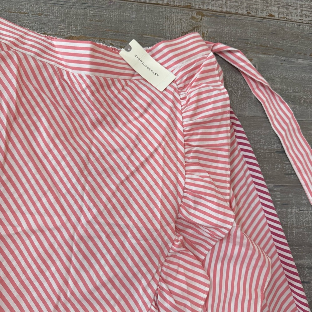 NWT Anthropologie Maeve Penny Ruffled Midi Skirt - Picture 7 of 8
